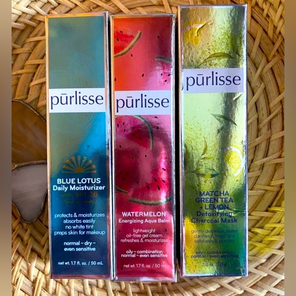 😮🍀 Purlisse cleanser
Detoxifying mask
Energizing balm
Brand New 
Powerful Trio - Picture 1 of 6